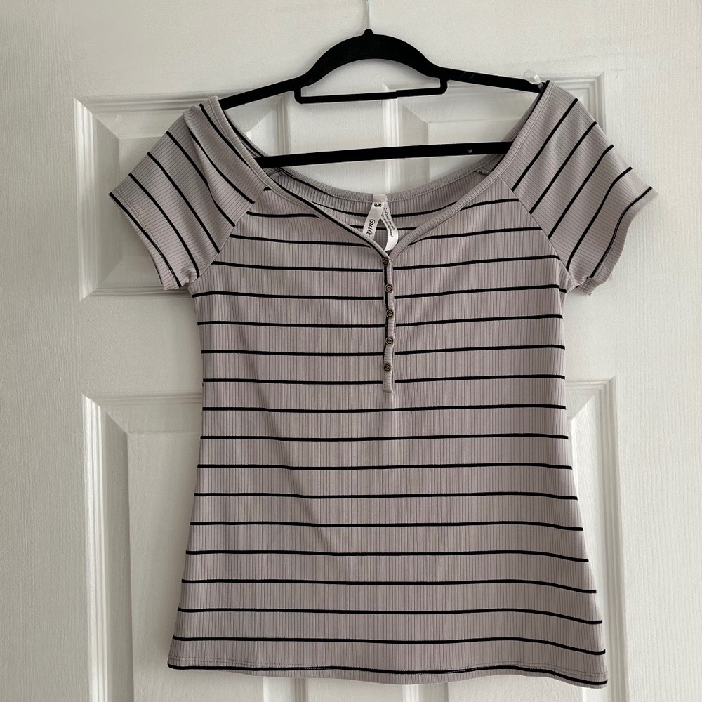 2 FOR $12!  Guilty striped t-shirt Medium NWOT